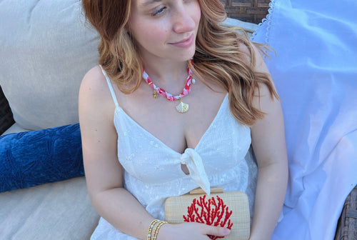 Coral Charm Necklace