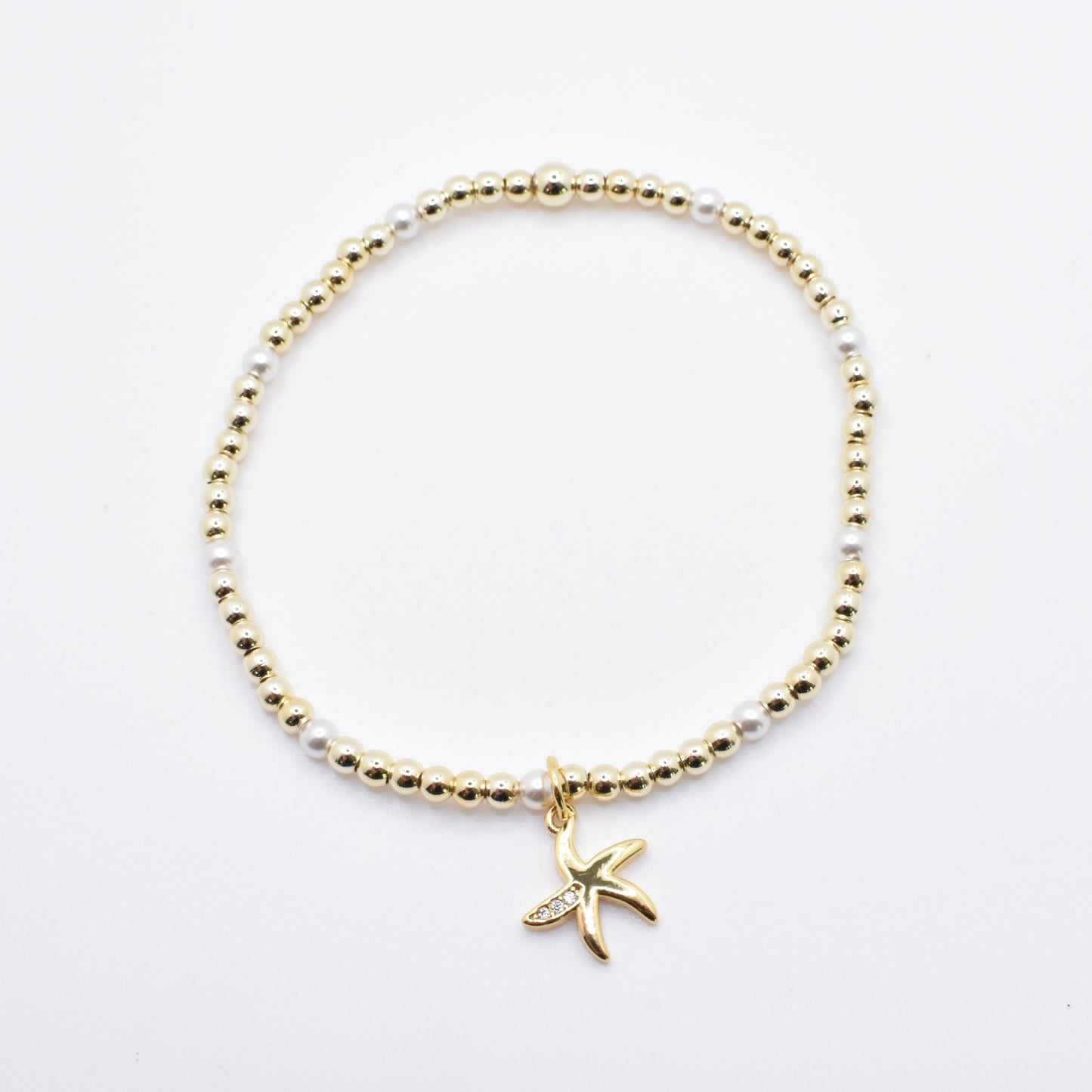 14K SWAROSKI PEARL BRACELET
